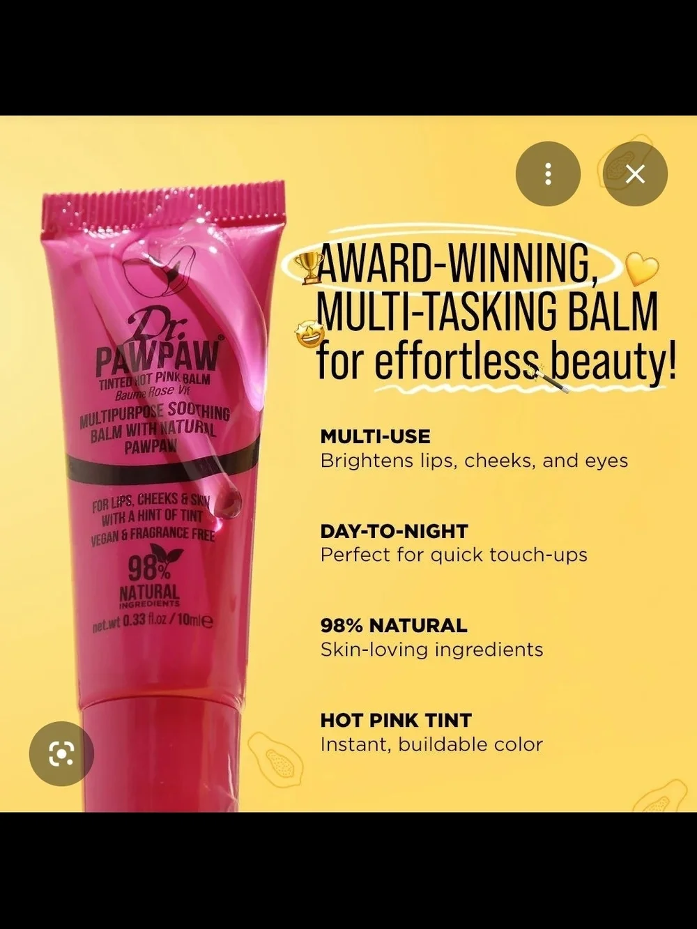 VITAMASQUES & Dr. PAWPAW Lip Care Duo — Cherry Glaze & Hot Pink BNIB